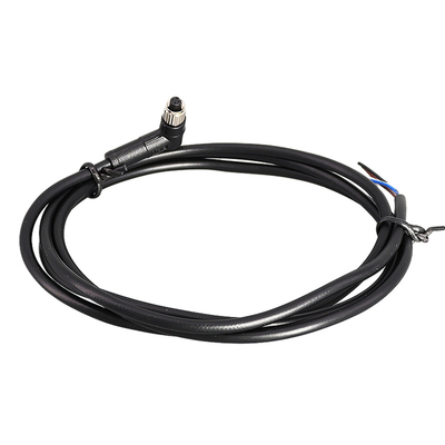 แจ็คเก็ต PVC ประกอบสายเคเบิลกันน้ำ IP67 M16 4 ขาชนิดคอนเนคเตอร์แบบวงกลม