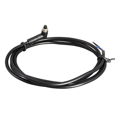 แจ็คเก็ต PVC ประกอบสายเคเบิลกันน้ำ IP67 M16 4 ขาชนิดคอนเนคเตอร์แบบวงกลม