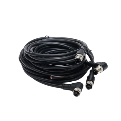 ชุดสายเคเบิลกันน้ำ Pigtail แบบปลายเดี่ยวพร้อมแจ็คเก็ต PVC BK 1M 4C × AWG22