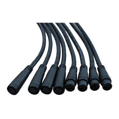 3Ft ความยาวชายกับหญิง M8 6pin จักรยานกันน้ำตำแหน่ง GPS สายเคเบิล PVC แจ็คเก็ต