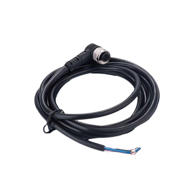 สกรูโลหะ Phoenix M12 สายยาว 100 ซม. ตัวผู้ถึงตัวเมียสีดำพร้อมฝา PVC