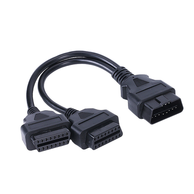 2 in 1 ชุดสายไฟรถยนต์แบบ Overmolded 16pins ชายถึง 2 หญิง Y Splitter Type