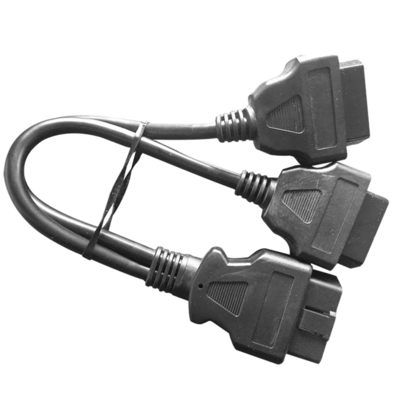 2 in 1 ชุดสายไฟรถยนต์แบบ Overmolded 16pins ชายถึง 2 หญิง Y Splitter Type