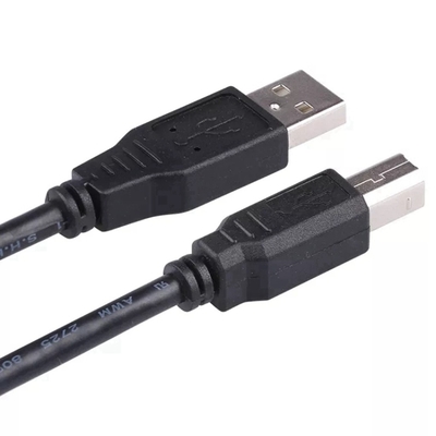 สาย USB ความเร็วสูงสีดำ, สายเครื่องพิมพ์ USB 2.0 ชายกับหญิง