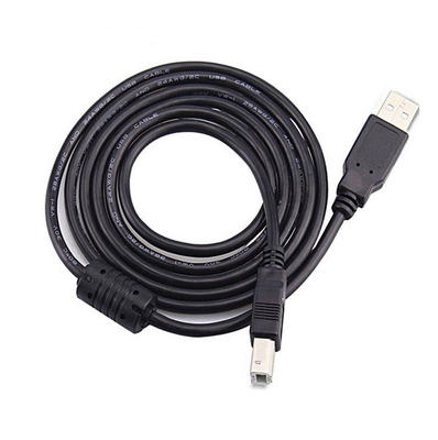 สาย USB ความเร็วสูงสีดำ, สายเครื่องพิมพ์ USB 2.0 ชายกับหญิง