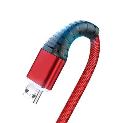 สายชาร์จข้อมูล USB สายถักไนลอน 3 ฟุต 2.4A สำหรับ Mp3 Mp4