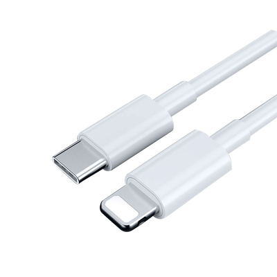 สายชาร์จข้อมูล USB ความยาว 3 ฟุต Usb3.1 Usb C ถึง C สีขาวพร้อมแจ็คเก็ต PVC