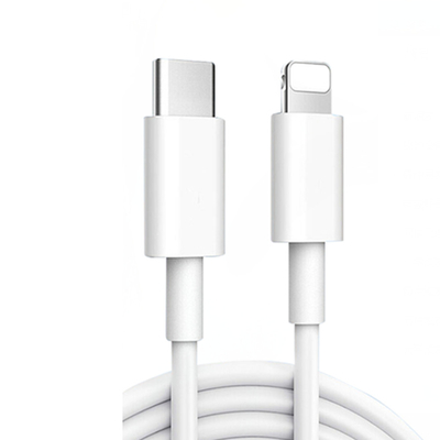 สายชาร์จข้อมูล USB ความยาว 3 ฟุต Usb3.1 Usb C ถึง C สีขาวพร้อมแจ็คเก็ต PVC