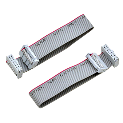 สายแพแบน IDC สองแถว 2.54 มม. ปลั๊กตัวผู้ UL2651 ประเภท 28AWG