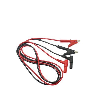 3Ft Crocodile Clip Digital Multimeter Cable สีแดงดำ