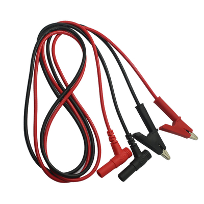 3Ft Crocodile Clip Digital Multimeter Cable สีแดงดำ