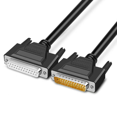 ปลั๊กตัวผู้กับตัวผู้ Rs232 สายเคเบิลอนุกรม 3 ฟุตพร้อมขั้วต่อ DB9 DB15 DB25 D Sub