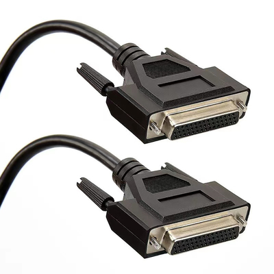 ปลั๊กตัวผู้กับตัวผู้ Rs232 สายเคเบิลอนุกรม 3 ฟุตพร้อมขั้วต่อ DB9 DB15 DB25 D Sub