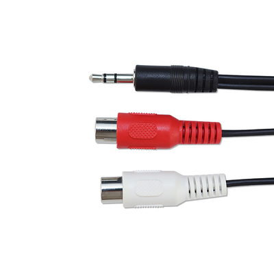 สายสัญญาณเสียงวิดีโอ 20 ม. 3 RCA ถึง 3 RCA พร้อมตัวแปลงเสียงปลั๊กตัวผู้