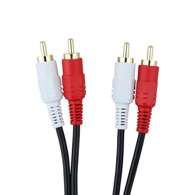สายสัญญาณเสียงวิดีโอ 20 ม. 3 RCA ถึง 3 RCA พร้อมตัวแปลงเสียงปลั๊กตัวผู้