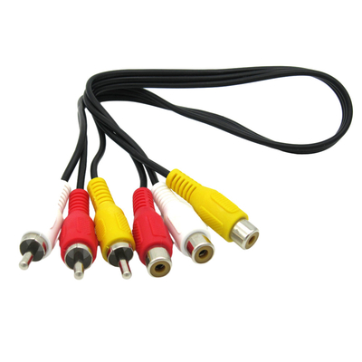 สายวิดีโอเสียงชายกับหญิง, สาย AV Rca 3 เส้นสำหรับโปรเจคเตอร์ลำโพงเสียง