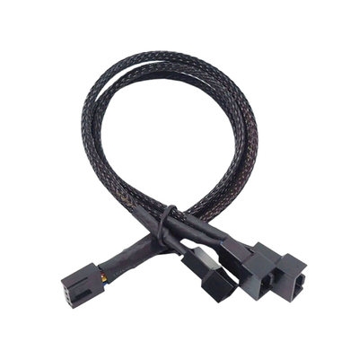 2.54mm Pitch Amp Connector Cable Assemblies อลูมิเนียมฟอยล์ ปกป้องสายไฟสําหรับเครื่องปั่น PC