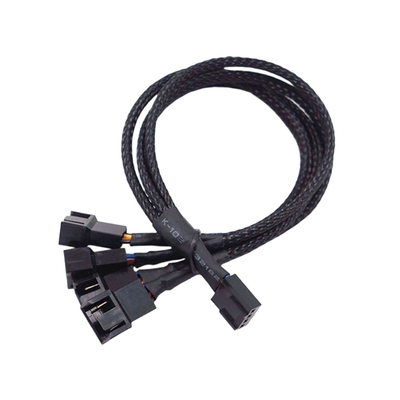 2.54mm Pitch Amp Connector Cable Assemblies อลูมิเนียมฟอยล์ ปกป้องสายไฟสําหรับเครื่องปั่น PC
