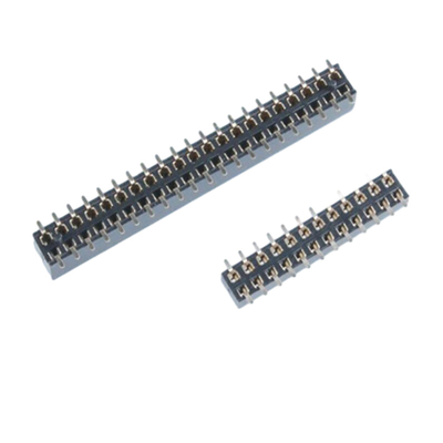1.27mm Pitch SMT Pin Header PCB Connector สองแถว 4P ถึง 60P THT