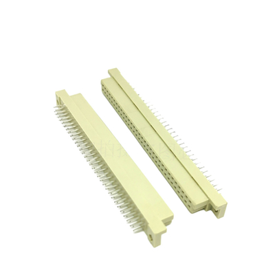 Din41612 2.54mm Pitch DIN Connector 48 Pin หญิง 3 แถว ซ็อคเก็ตประเภท C ผ่านหลุม