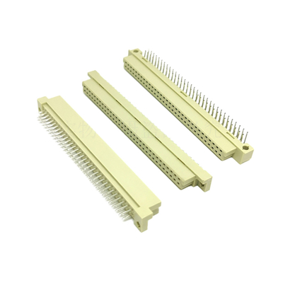 Din41612 2.54mm Pitch DIN Connector 48 Pin หญิง 3 แถว ซ็อคเก็ตประเภท C ผ่านหลุม