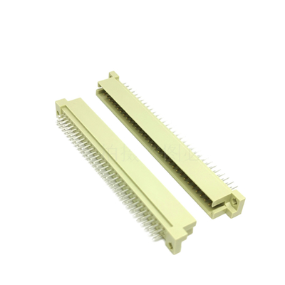 Din41612 2.54mm Pitch DIN Connector 48 Pin หญิง 3 แถว ซ็อคเก็ตประเภท C ผ่านหลุม