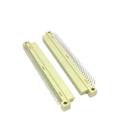 Din41612 2.54mm Pitch DIN Connector 48 Pin หญิง 3 แถว ซ็อคเก็ตประเภท C ผ่านหลุม