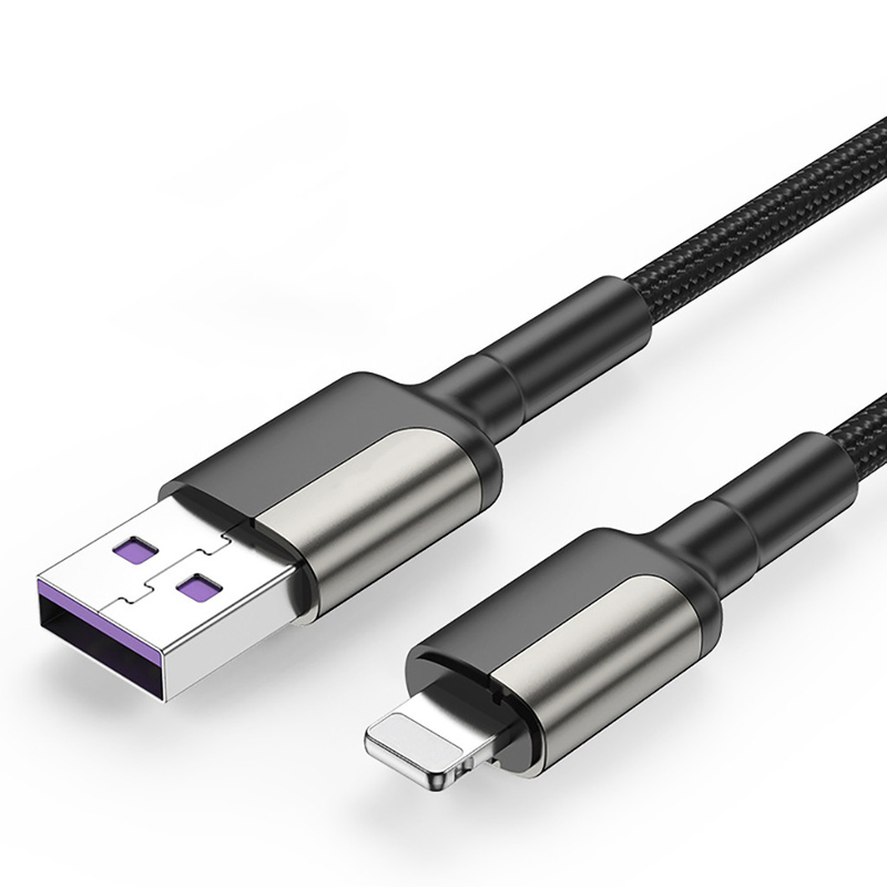 OEM Fast Charging Data Cable, สายไนลอนไมโคร USB 2.4A สำหรับ Iphone