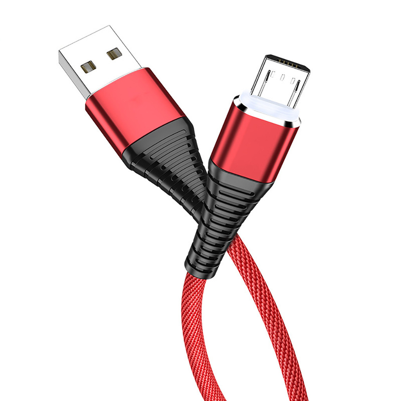 สายชาร์จข้อมูล USB สายถักไนลอน 3 ฟุต 2.4A สำหรับ Mp3 Mp4