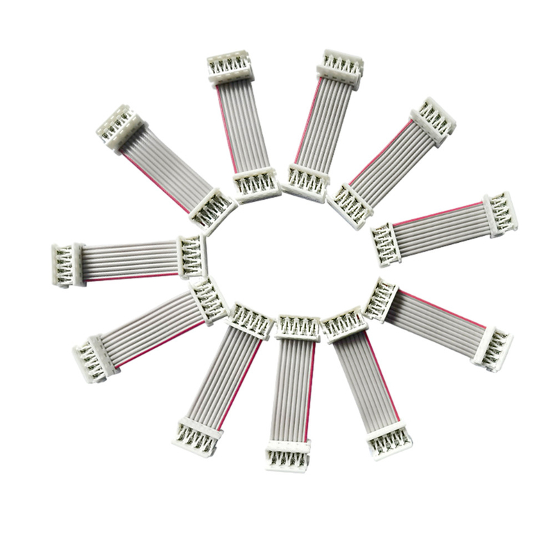 UL2651 สายแพแบน 15 ซม. ยาว 2.54 มม. 1.27 มม. สีเทาพิทช์