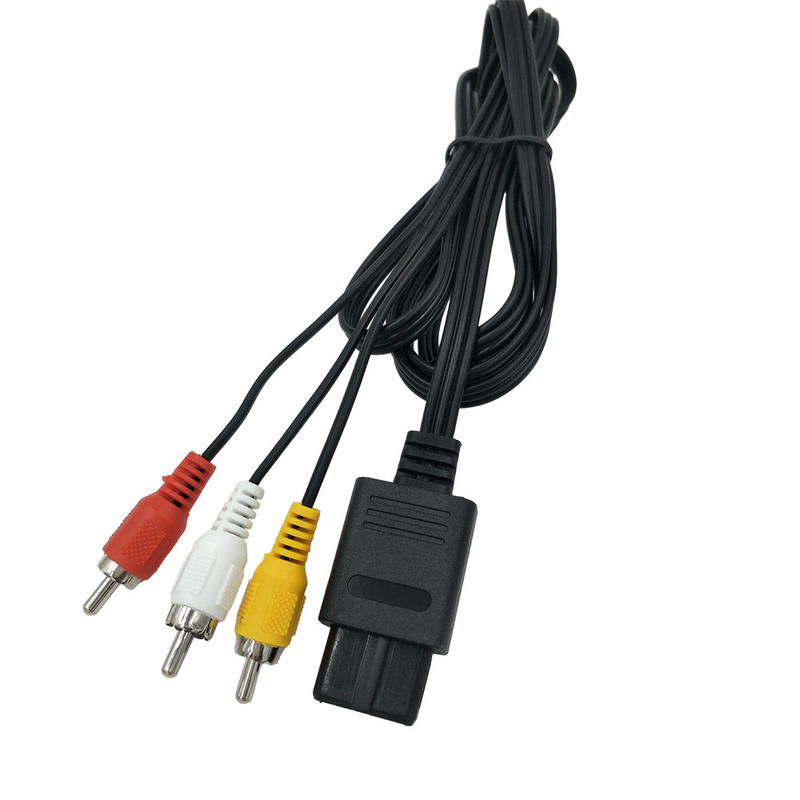 สายวิดีโอเสียง Gamecube 6 ฟุต, สาย AV Composite สำหรับ Nintendo 64 N64